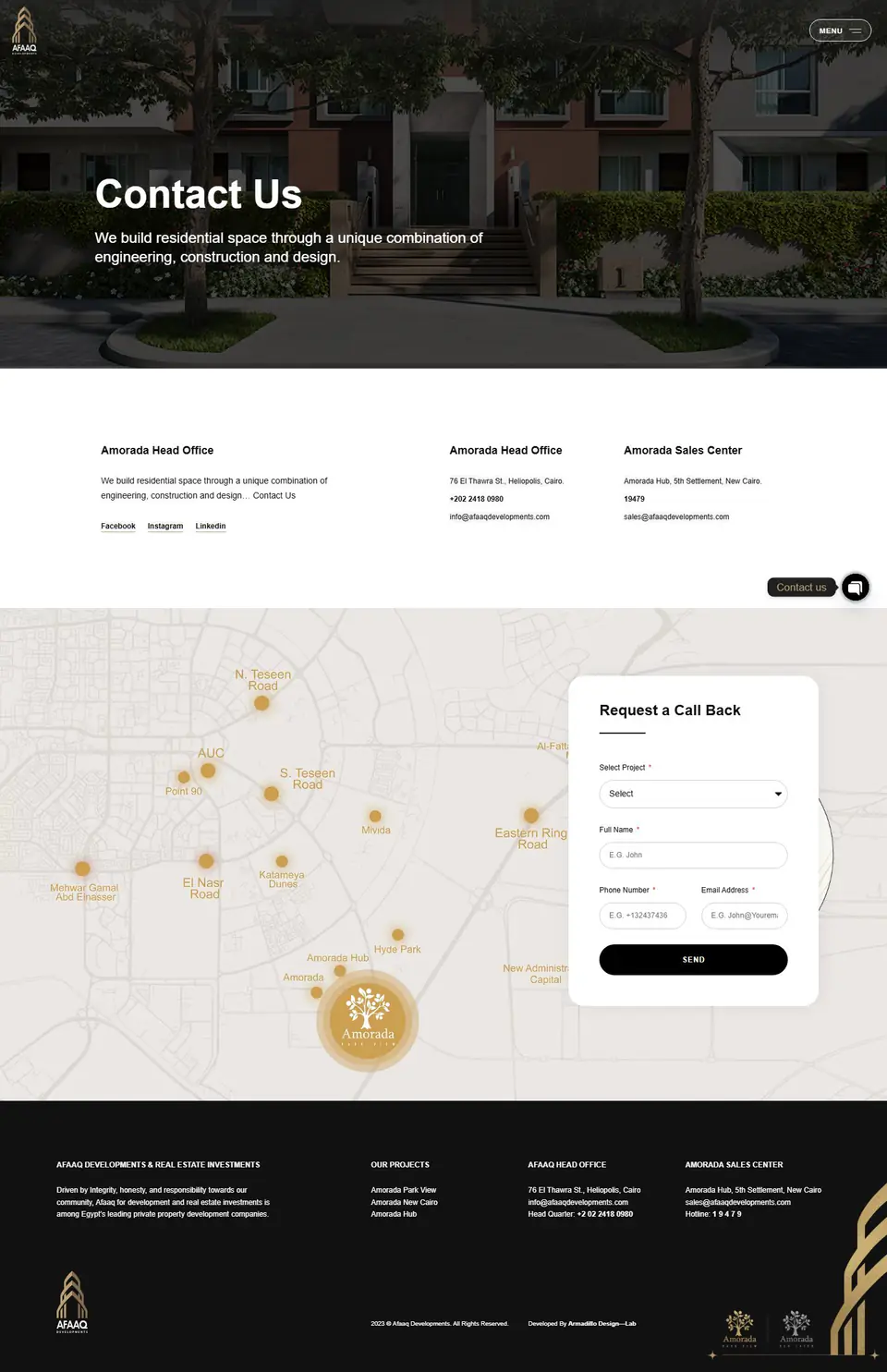 Afaaq Developments Real Estate Platform screenshot