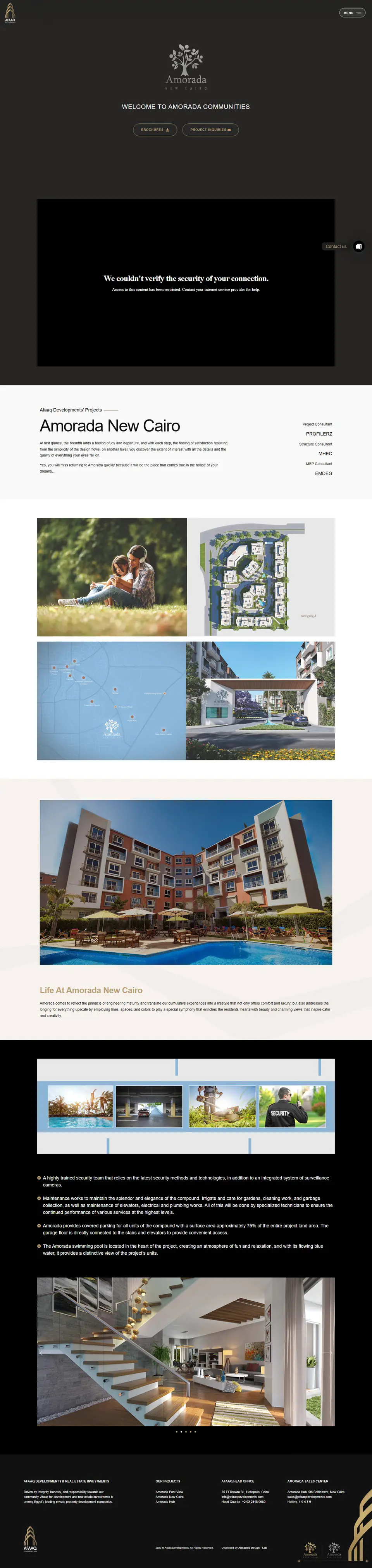 Afaaq Developments Real Estate Platform screenshot