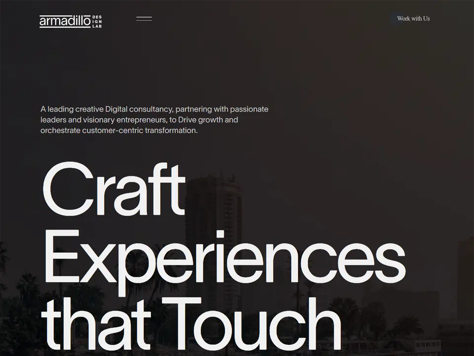 Armadillo Studio Creative Portfolio Platform screenshot