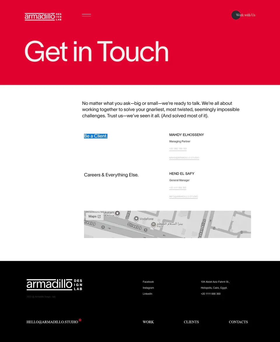 Armadillo Studio Creative Portfolio Platform screenshot