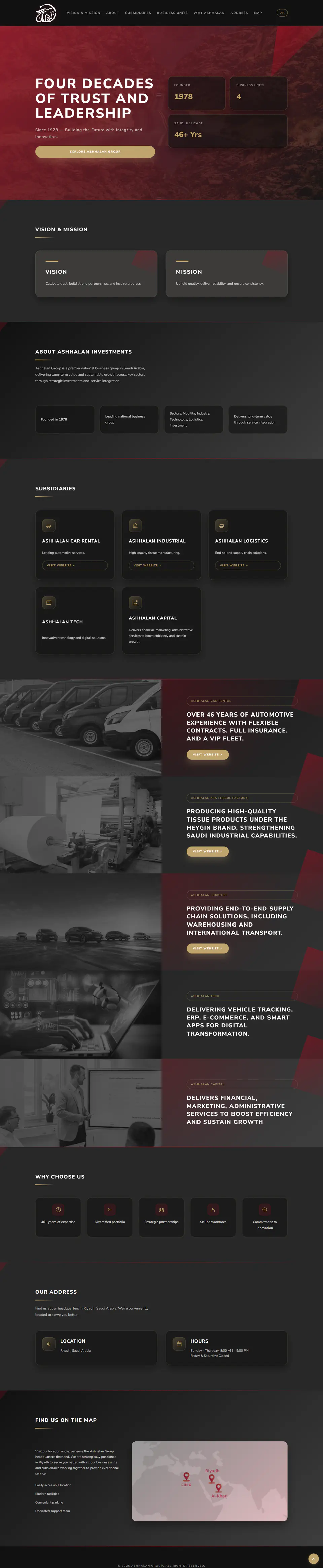 Ashhalan Group Corporate Brand Platform screenshot