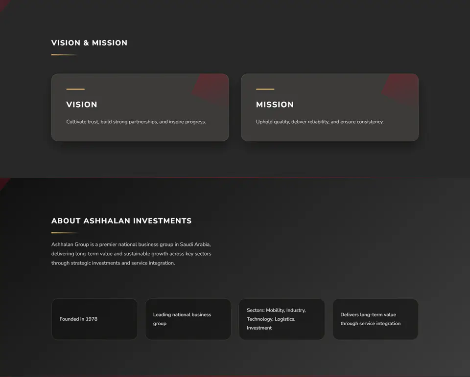 Ashhalan Group Corporate Brand Platform screenshot