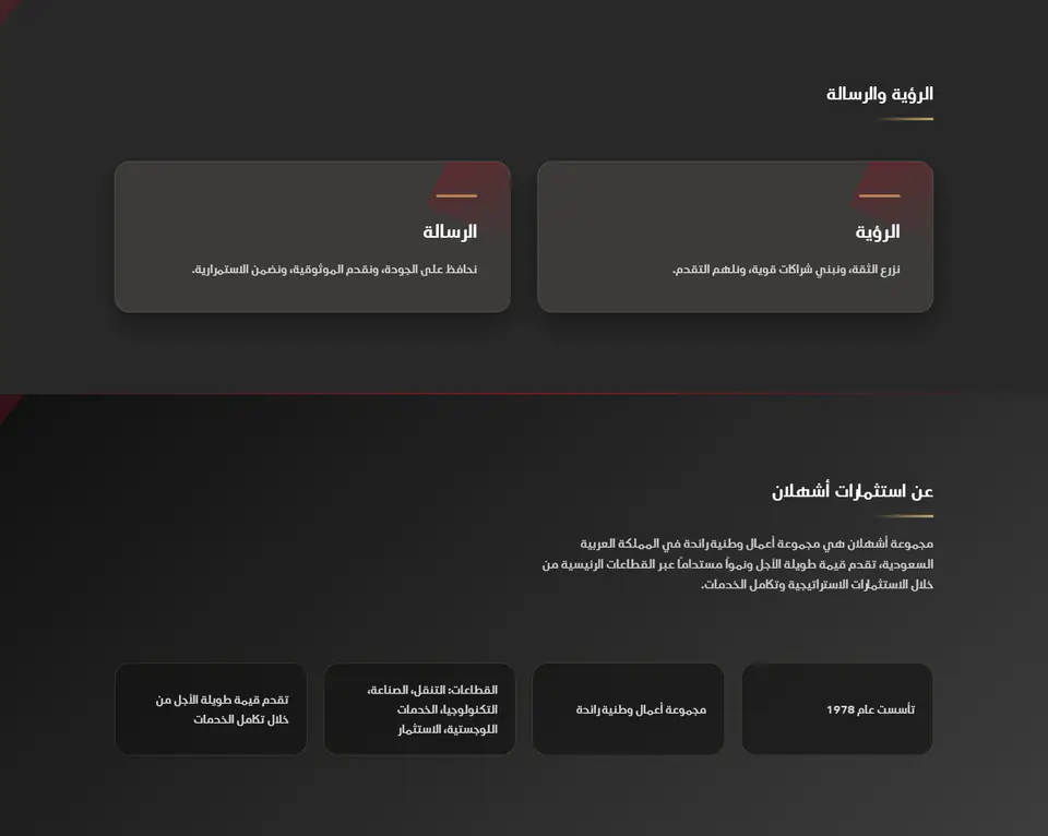 Ashhalan Group Corporate Brand Platform screenshot