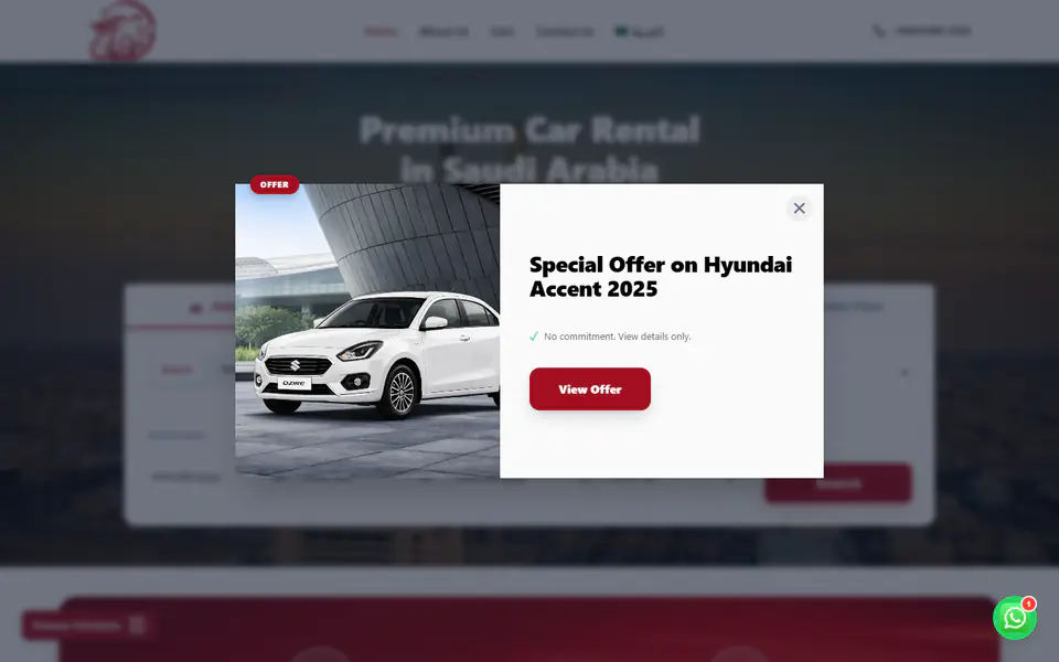 Ashhalan Car Rental Platform screenshot