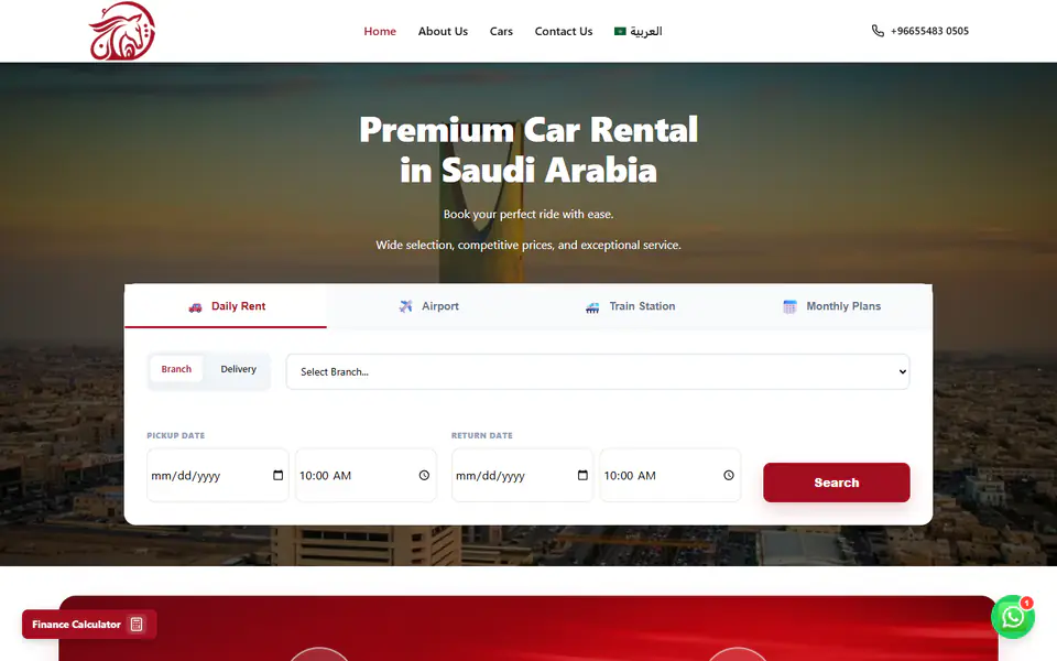 Ashhalan Car Rental Platform screenshot