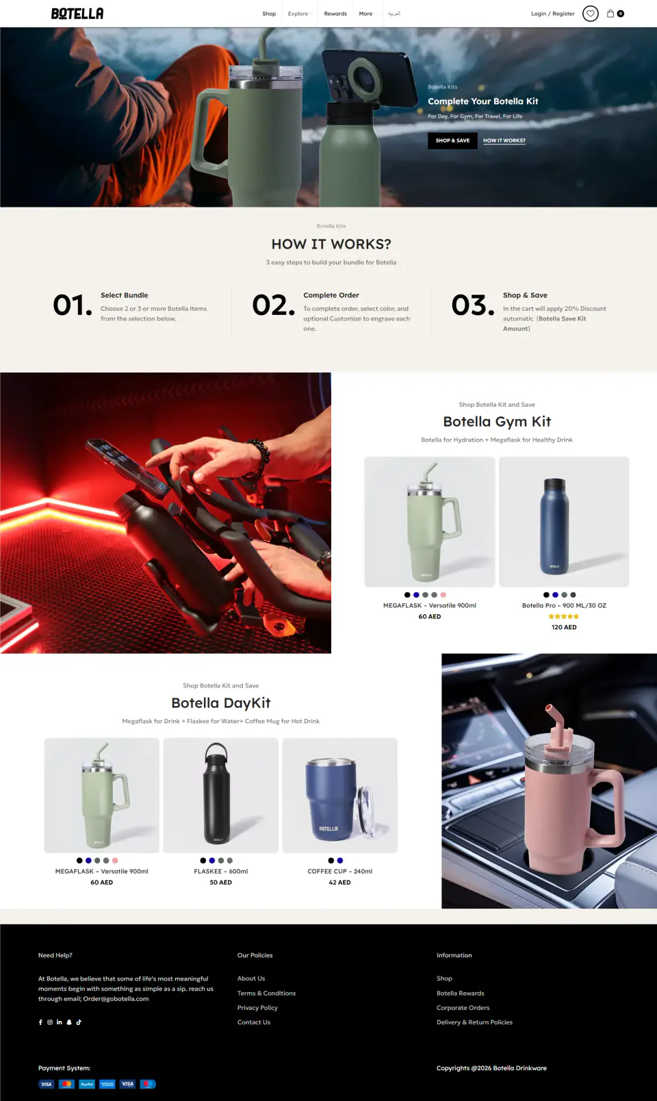 Botella Water Bottles Store screenshot