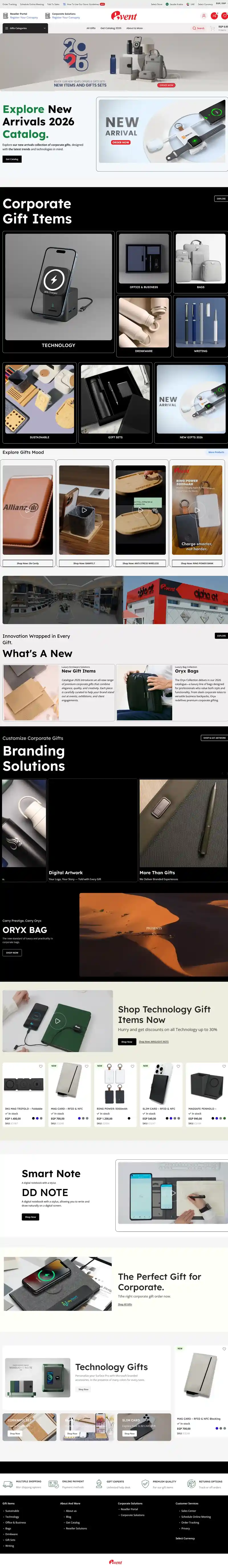 EventGift Egypt - Storefront Case Study