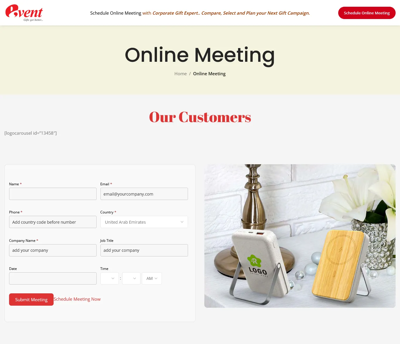 EventGift Saudi Arabia — Storefront Case Study screenshot