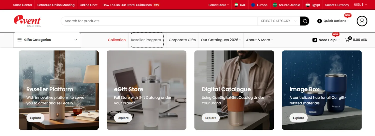 EventGift UAE — Storefront Case Study screenshot