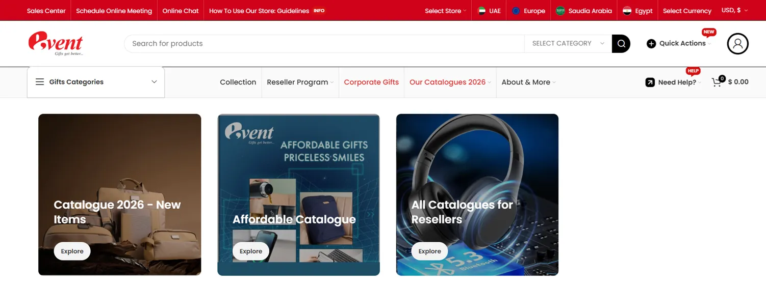 EventGift UAE — Storefront Case Study screenshot