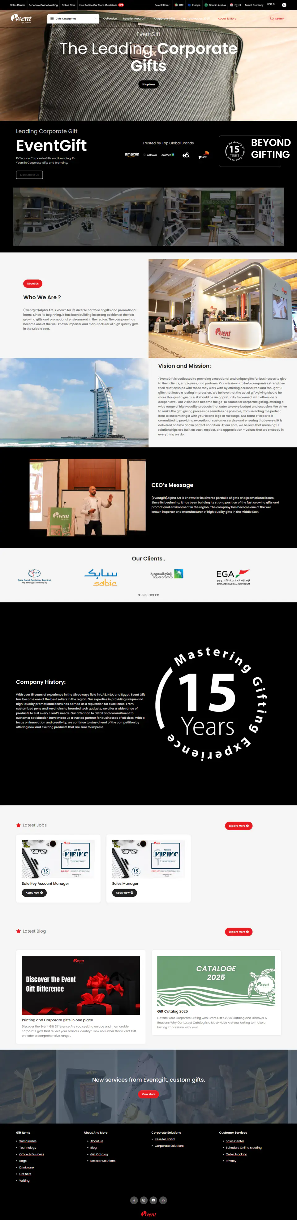 EventGift UAE — Storefront Case Study screenshot