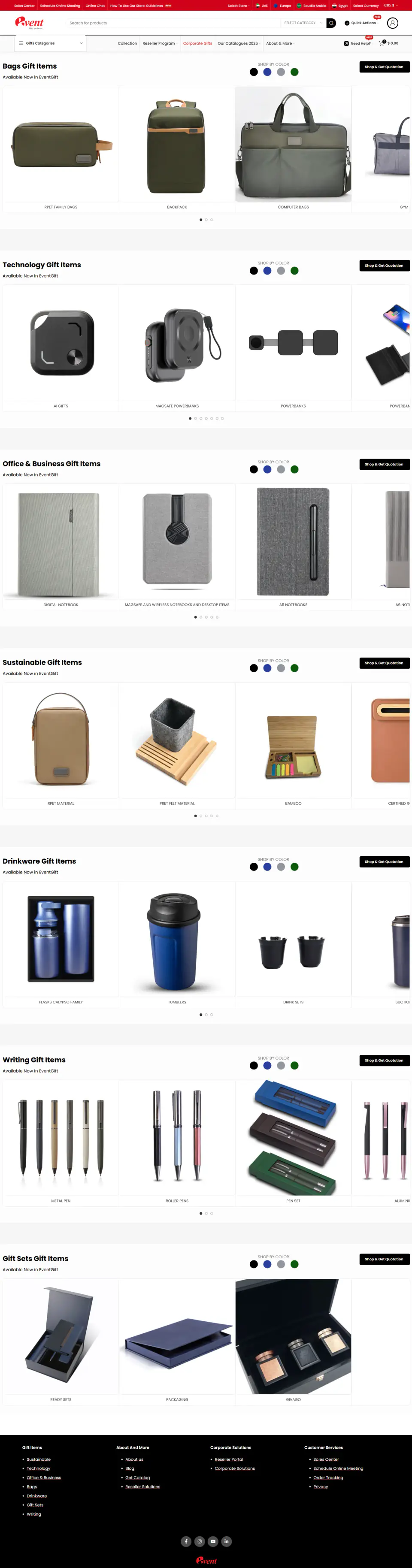 EventGift UAE — Storefront Case Study screenshot