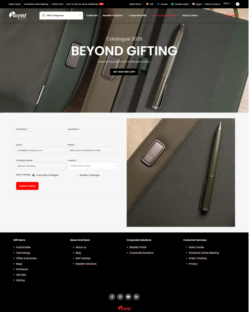 EventGift UAE — Storefront Case Study screenshot