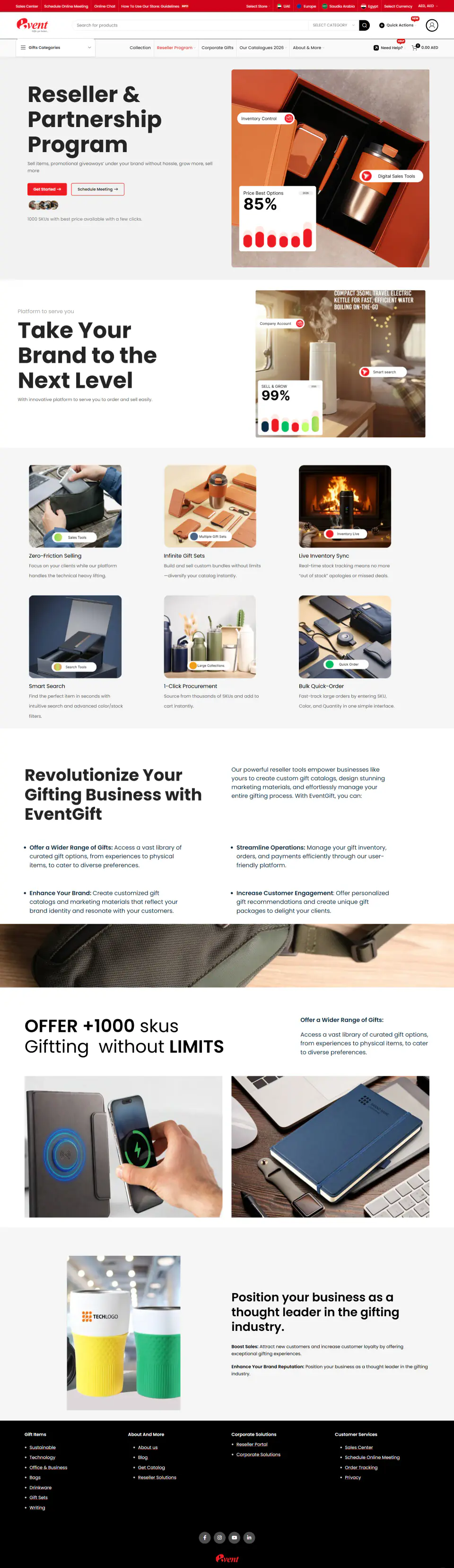 EventGift UAE — Storefront Case Study screenshot