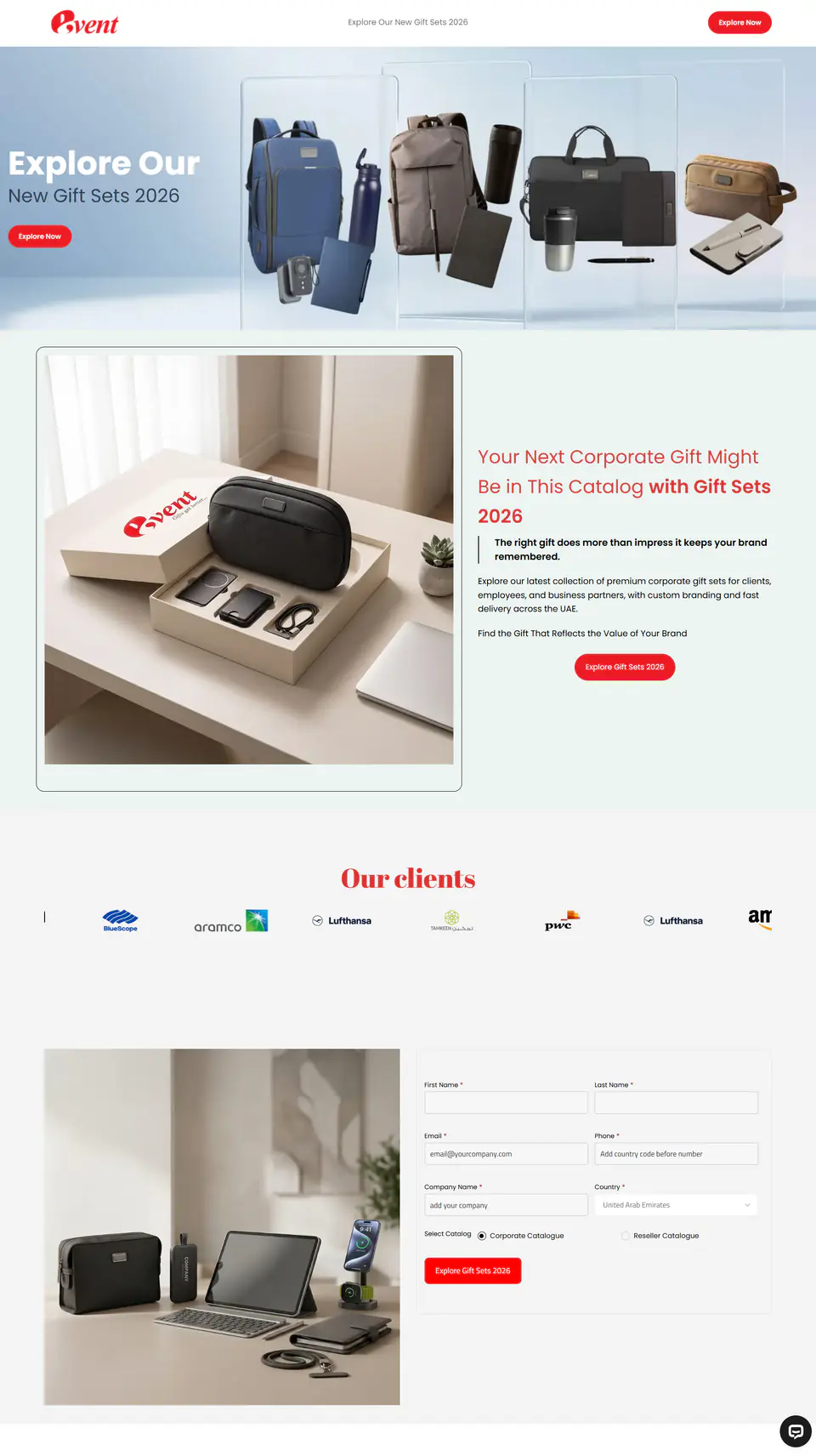 EventGift UAE – Campaign Landing Page