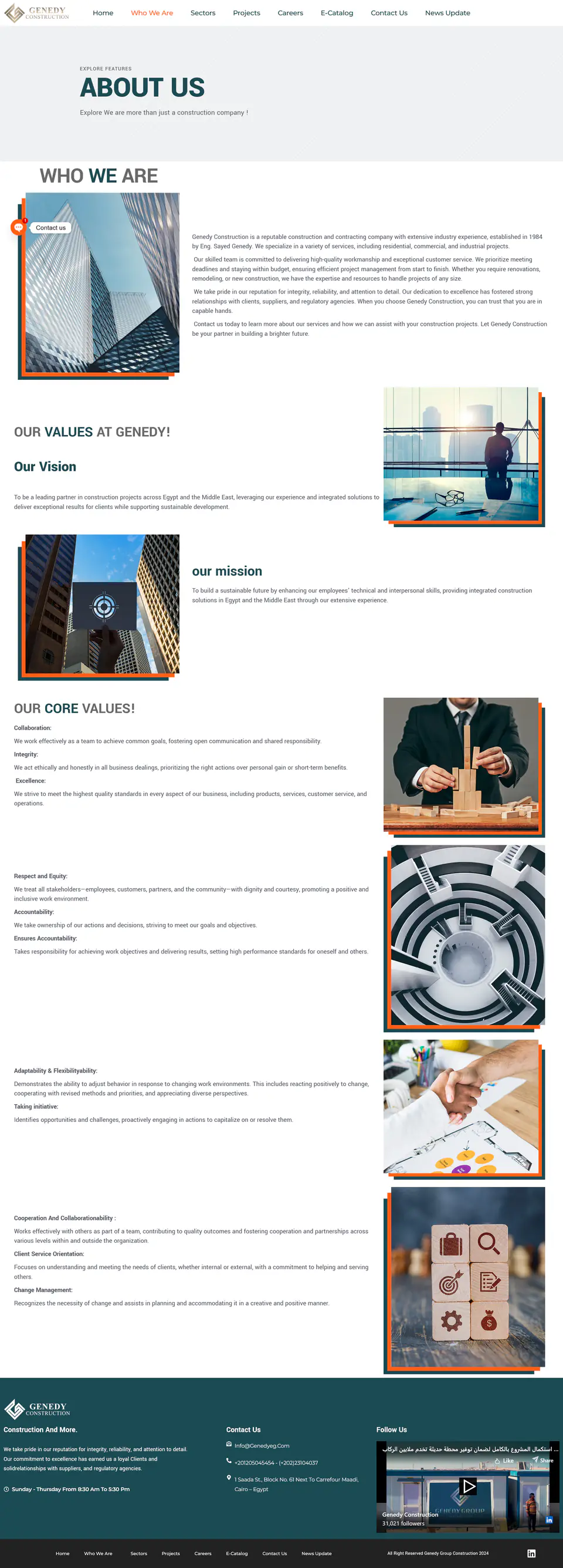 Genedy Group Construction Platform screenshot