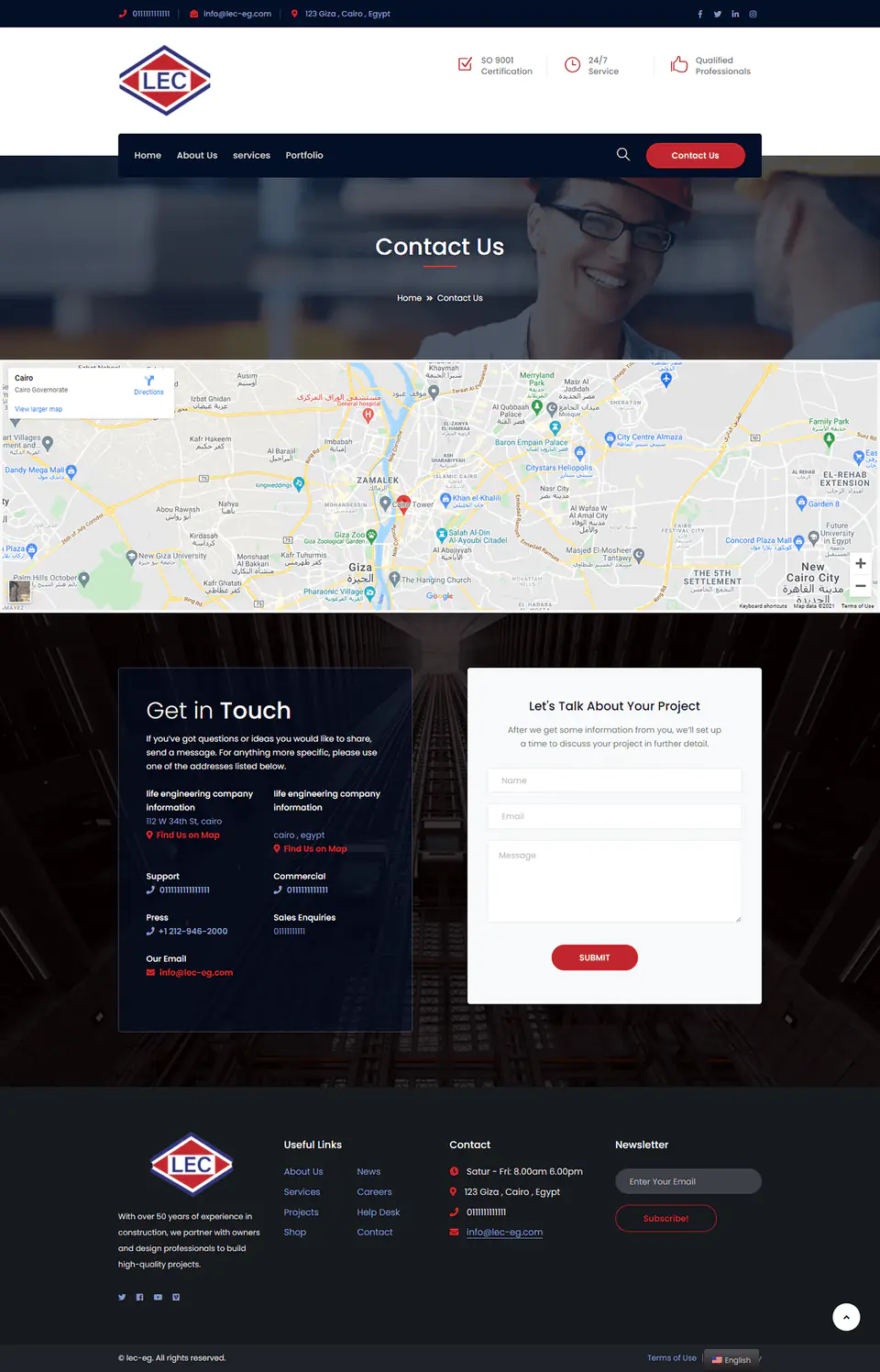 Contact Page