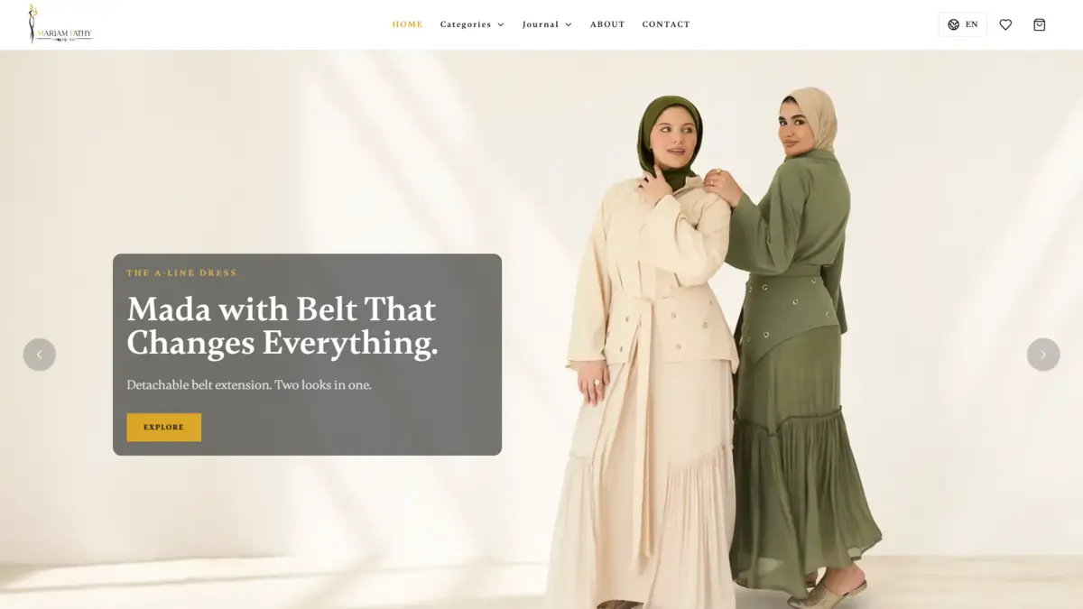 متجر مريم فتحي — منصة تجارة إلكترونية مبنية بـ Laravel storefront cover