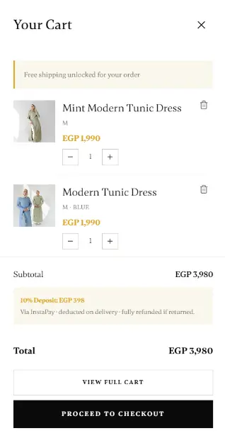 Mariam Fathy Shop — السلة — الإنجليزية على الموبايل