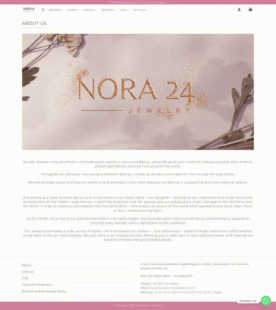 لقطة من مشروع مجوهرات نورا 24 الفاخرة Nora 24