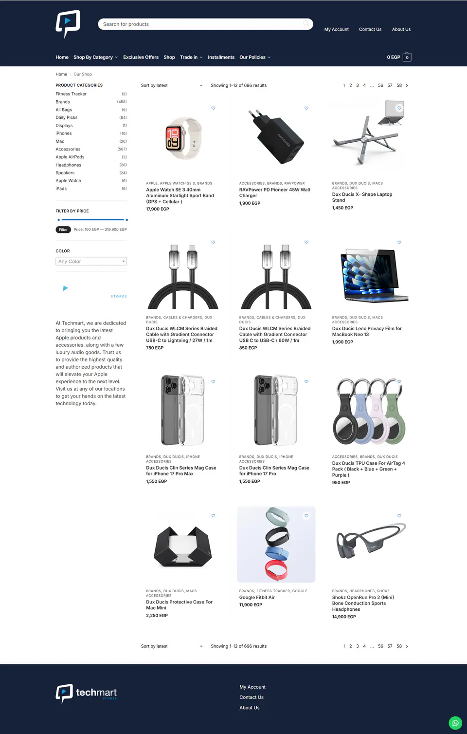 Techmart Apple Retail eCommerce Experience screenshot