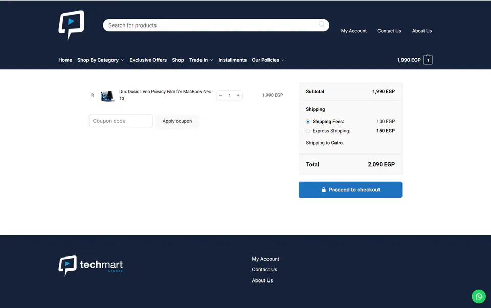 Techmart Apple Retail eCommerce Experience screenshot