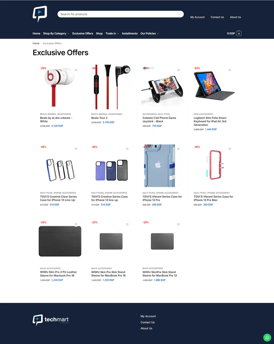 Techmart Apple Retail eCommerce Experience screenshot